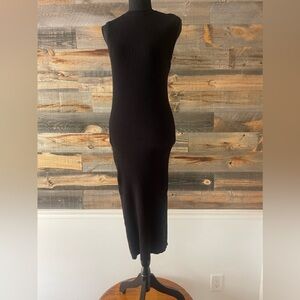 Love stitch NWT fitted black ribbed midi dress